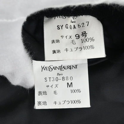 Yves Saint Laurent Setup Suit Jacket Skirt Black #M #9