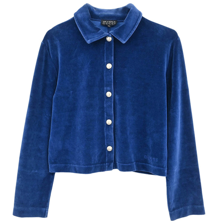 Gucci Single Breasted Jacket Navy #M