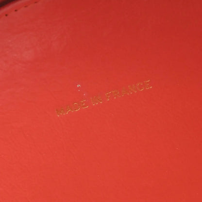 Chanel Red Patent Leather Round Vanity Handbag