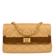 Chanel 2003-2004 Beige Caviar Shoulder Bag