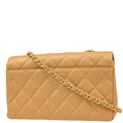 Chanel Beige Caviar Shoulder Bag