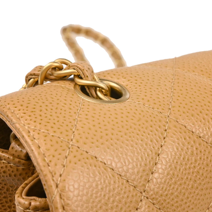Chanel 2003-2004 Beige Caviar Shoulder Bag