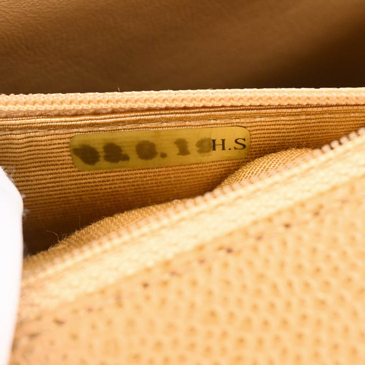 Chanel 2003-2004 Beige Caviar Shoulder Bag