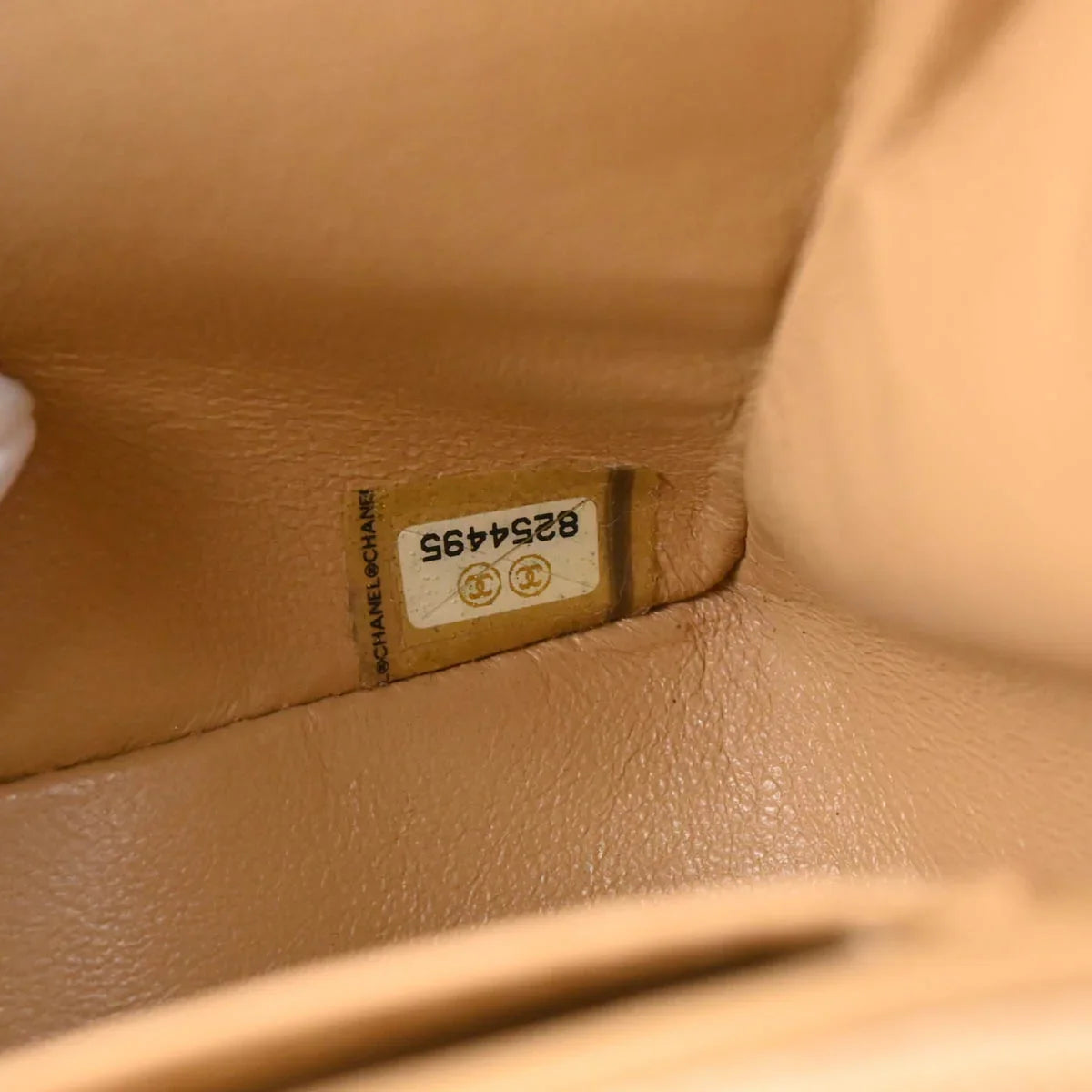 Chanel Beige Caviar Shoulder Bag