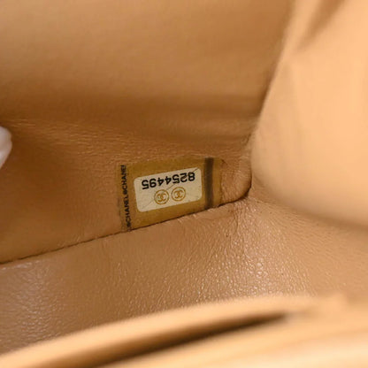 Chanel Beige Caviar Shoulder Bag