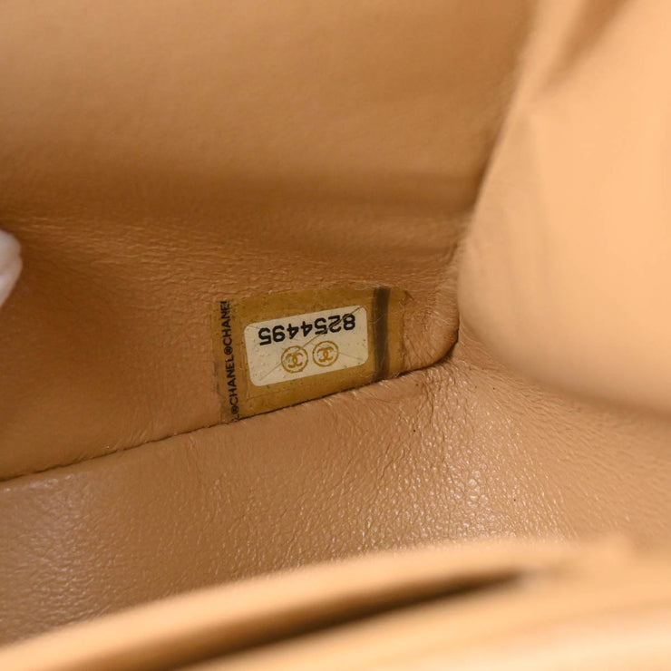 Chanel 2003-2004 Beige Caviar Shoulder Bag