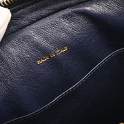 Chanel 1991-1994 Navy Lambskin Camera Bag Small