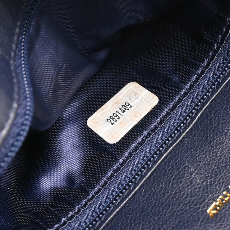 Chanel 1991-1994 Navy Lambskin Camera Bag Small