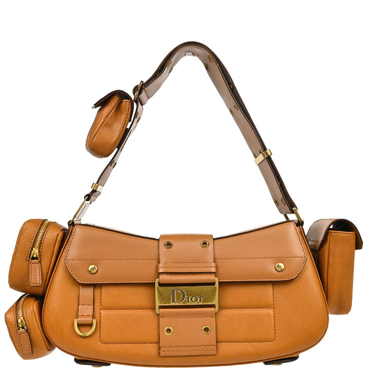 Christian Dior 2002 Brown Street Chic Columbus Shoulder Bag