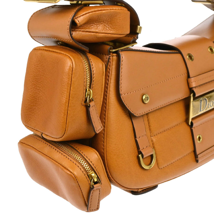 Christian Dior 2002 Brown Street Chic Columbus Shoulder Bag