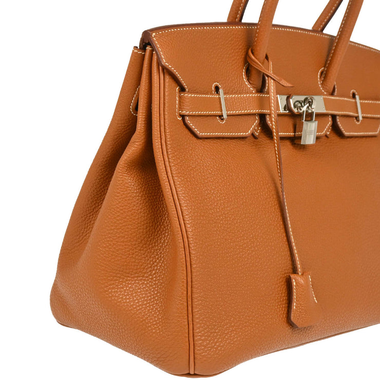 Hermes 2004 Gold Togo Birkin 35 Handbag