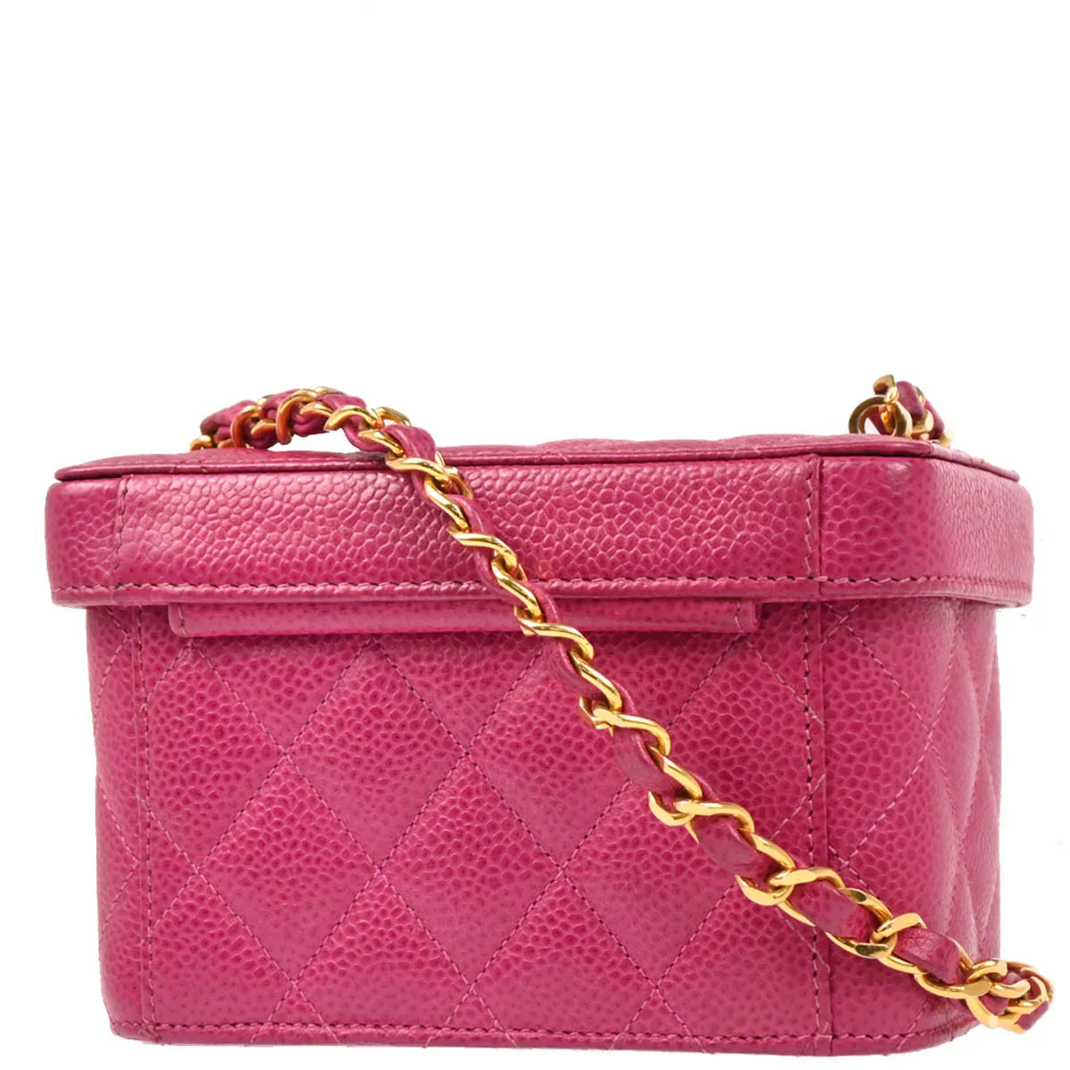 Chanel Pink Caviar Vanity Shoulder Bag