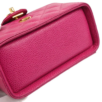 Chanel Pink Caviar Vanity Shoulder Bag