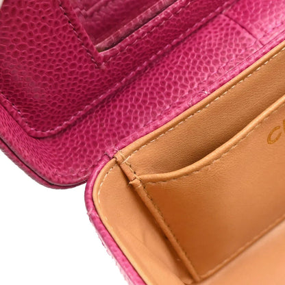 Chanel Pink Caviar Vanity Shoulder Bag