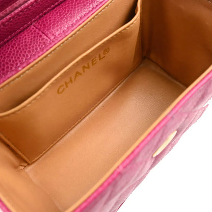 Chanel Pink Caviar Vanity Shoulder Bag