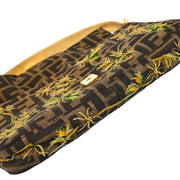 Fendi Gold Zucca Embroidered Baguette Handbag