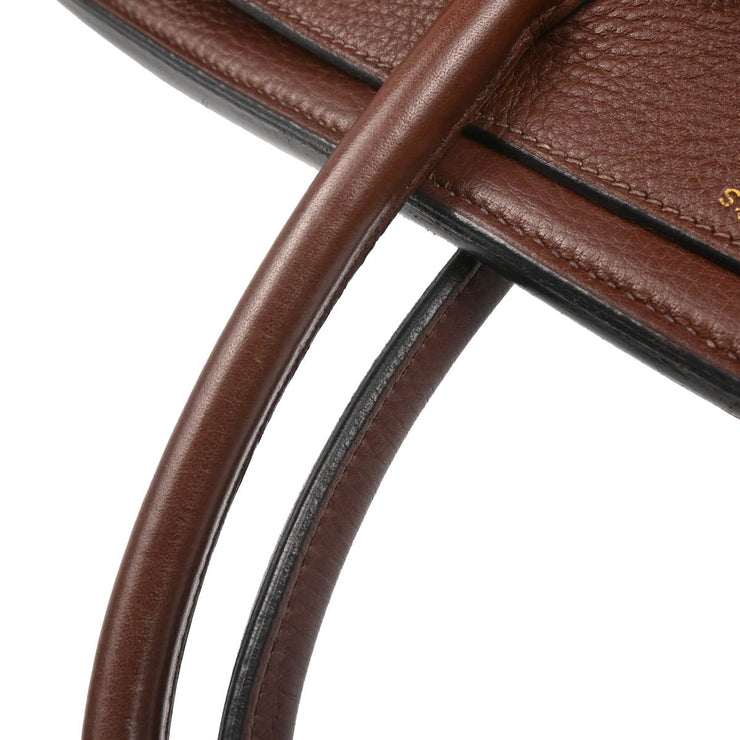 Hermes 1999 Marron Fonce Togo Birkin 35 Handbag