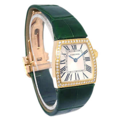 Cartier * La Dona Ref.2903 Quartz Watch 18KPG Diamond Green