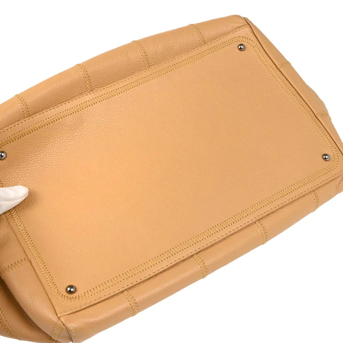 Chanel Beige Caviar Choco Bar Handbag