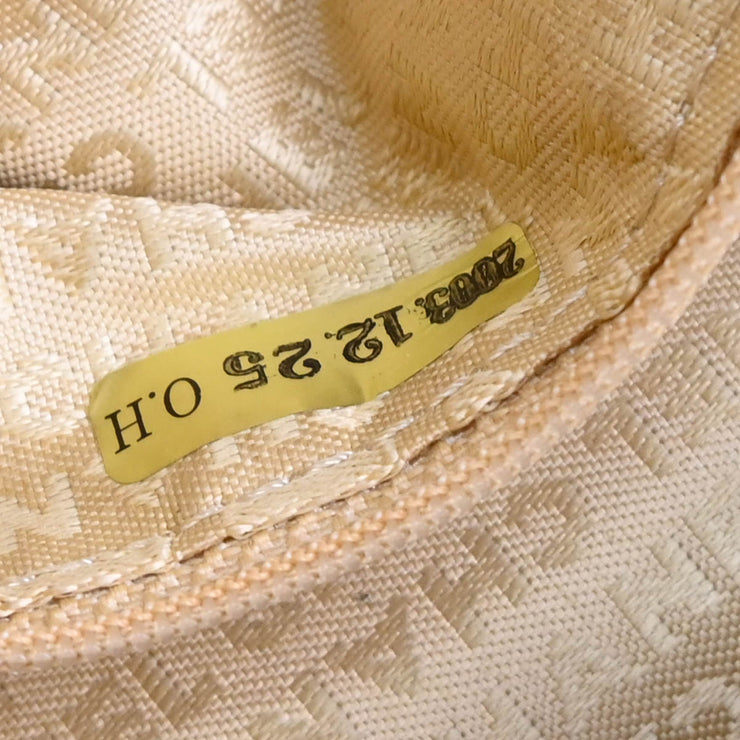 Chanel 2003-2004 Beige Caviar Choco Bar Handbag