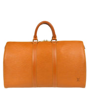 Louis Vuitton 1995 Brown Epi Keepall 45 Travel Handbag M42978