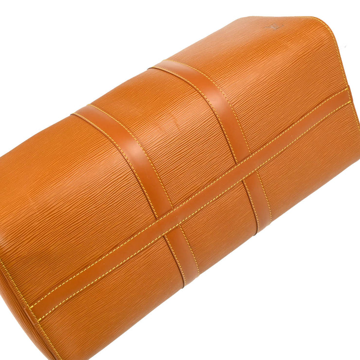 Louis Vuitton 1995 Brown Epi Keepall 45 Travel Handbag M42978