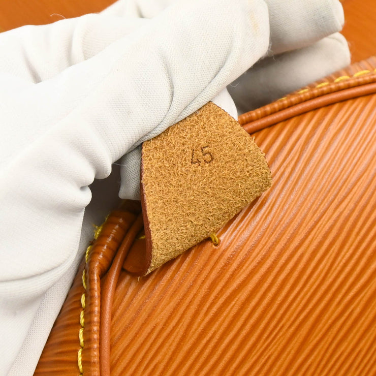 Louis Vuitton 1995 Brown Epi Keepall 45 Travel Handbag M42978