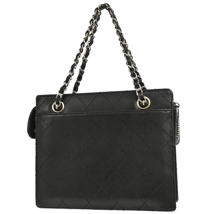 Chanel 1997-1999 Black Caviar Handbag