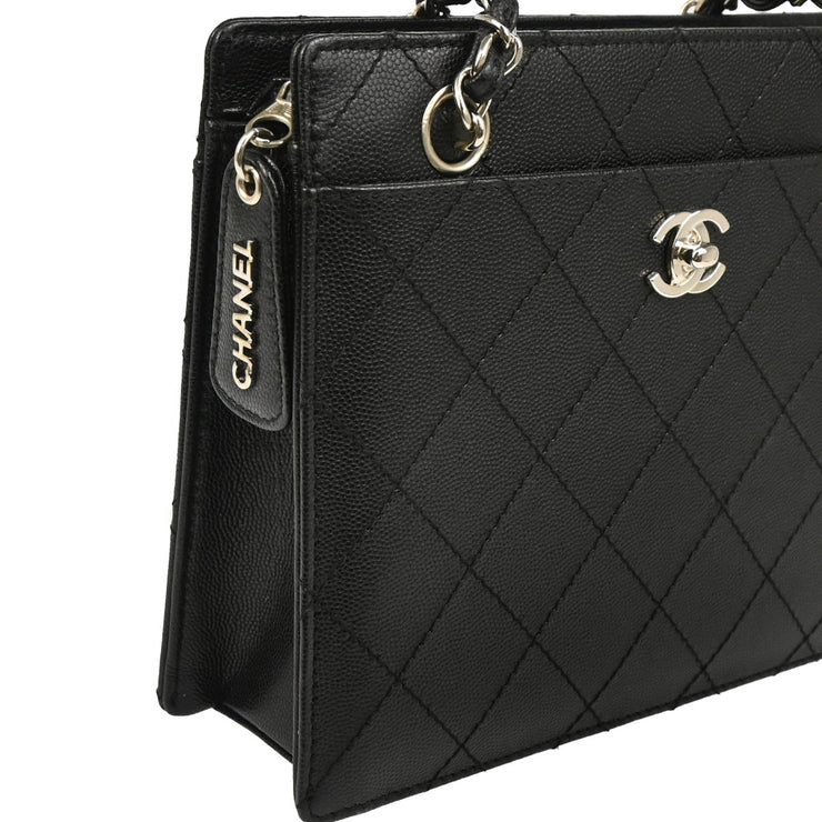Chanel 1997-1999 Black Caviar Handbag