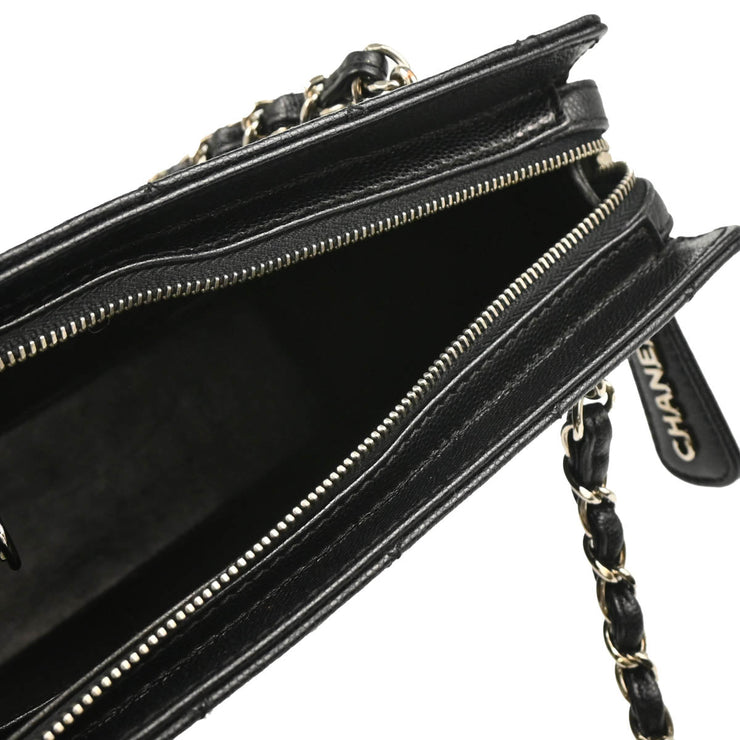 Chanel 1997-1999 Black Caviar Handbag