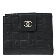 Chanel 2004-2005 Black Lambskin Icon Bifold Wallet