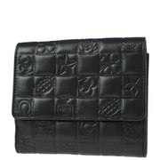 Chanel 2004-2005 Black Lambskin Icon Bifold Wallet
