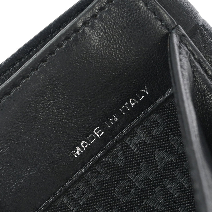 Chanel 2004-2005 Black Lambskin Icon Bifold Wallet