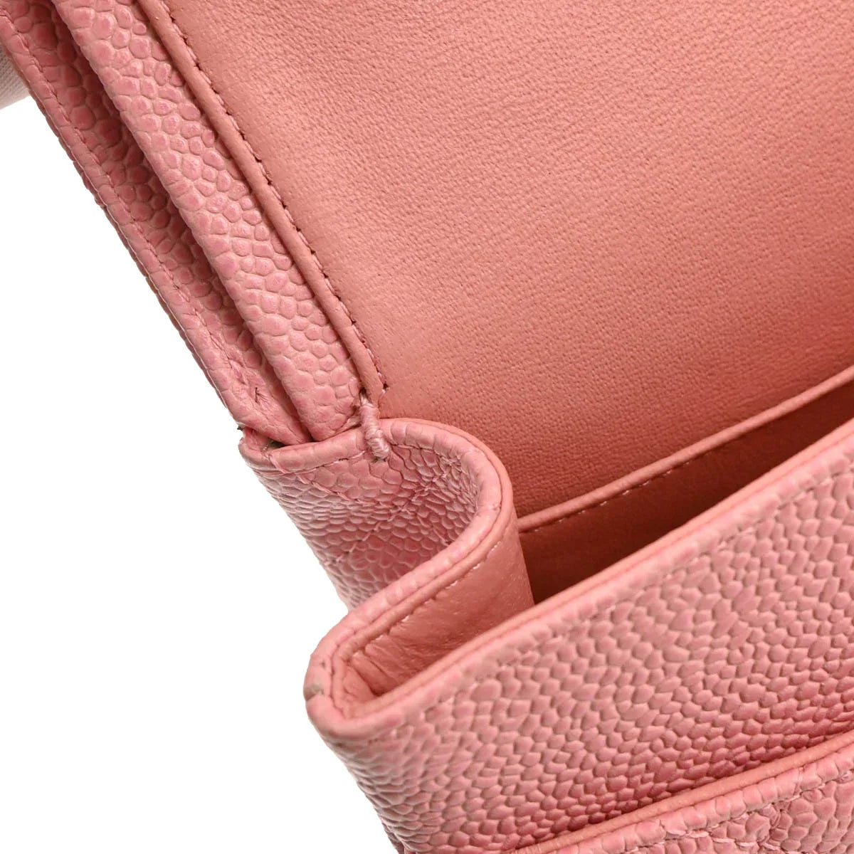 Chanel Pink Caviar Medium Classic Double Flap Shoulder Bag