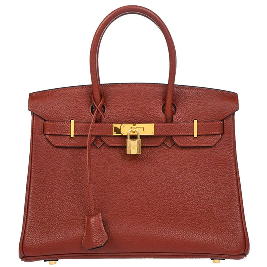 Hermes Rouge H Togo Birkin 30 Handbag