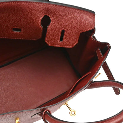 Hermes Rouge H Togo Birkin 30 Handbag