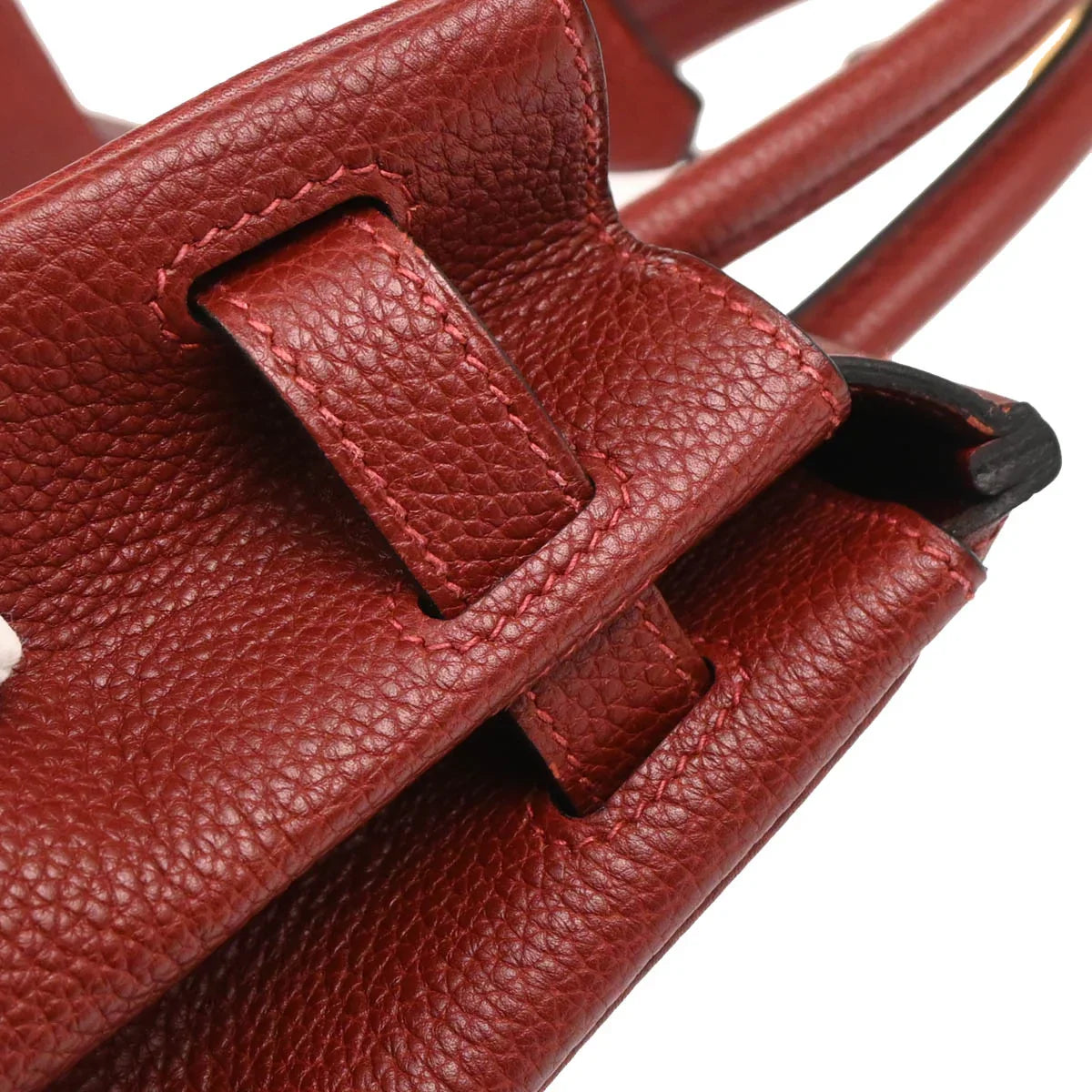 Hermes Rouge H Togo Birkin 30 Handbag