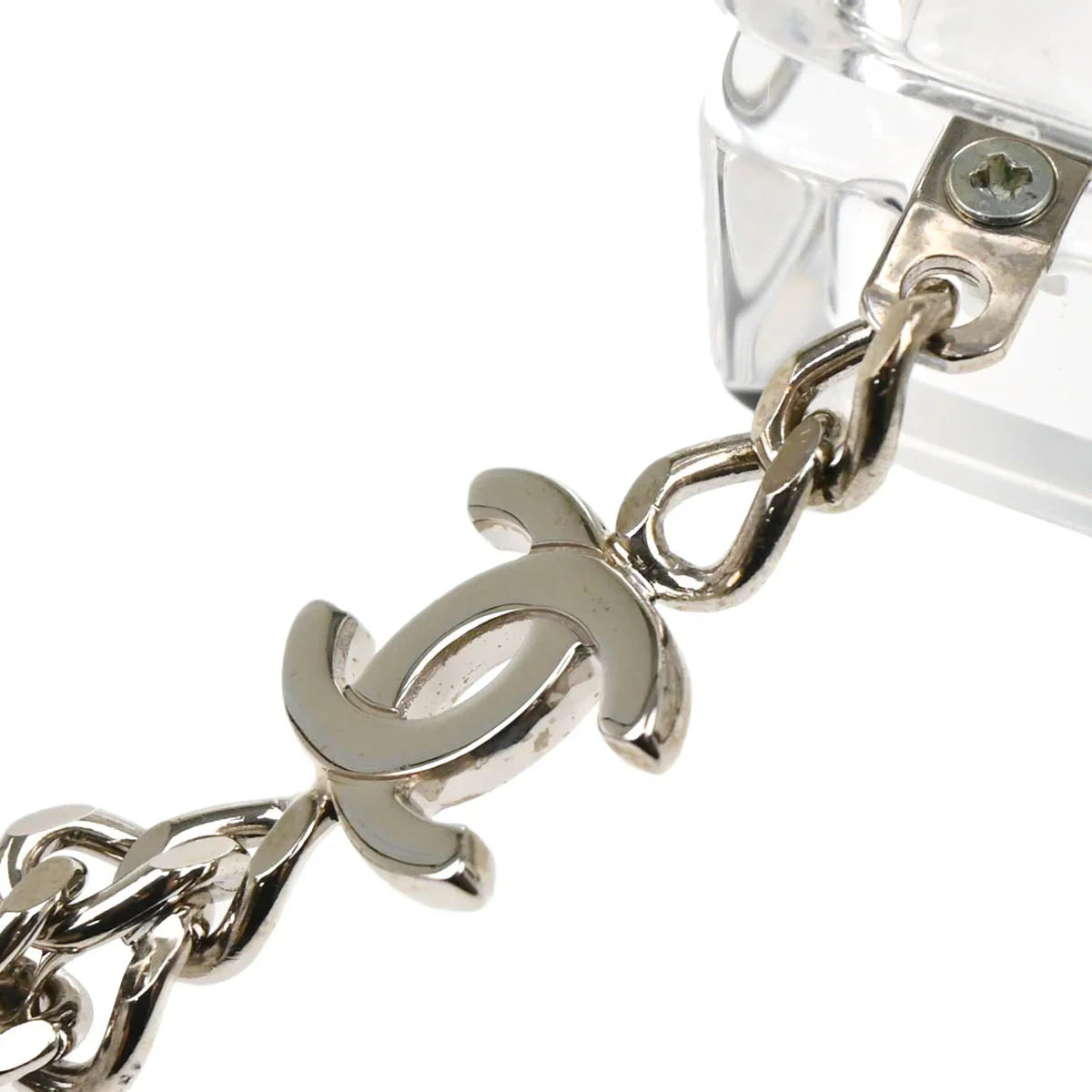 Chanel Clear Acrylic Cassette Tape Clutch Bag