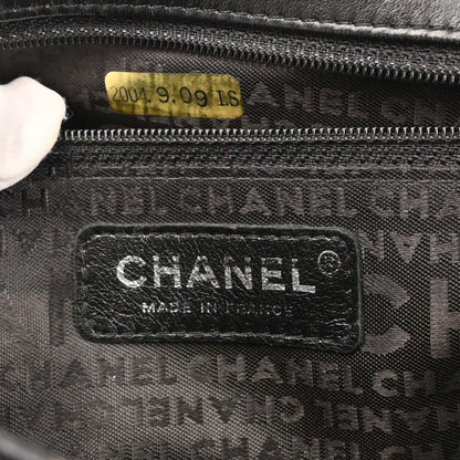 Chanel Black Satin Lipstick Classic Single Flap Shoulder Bag