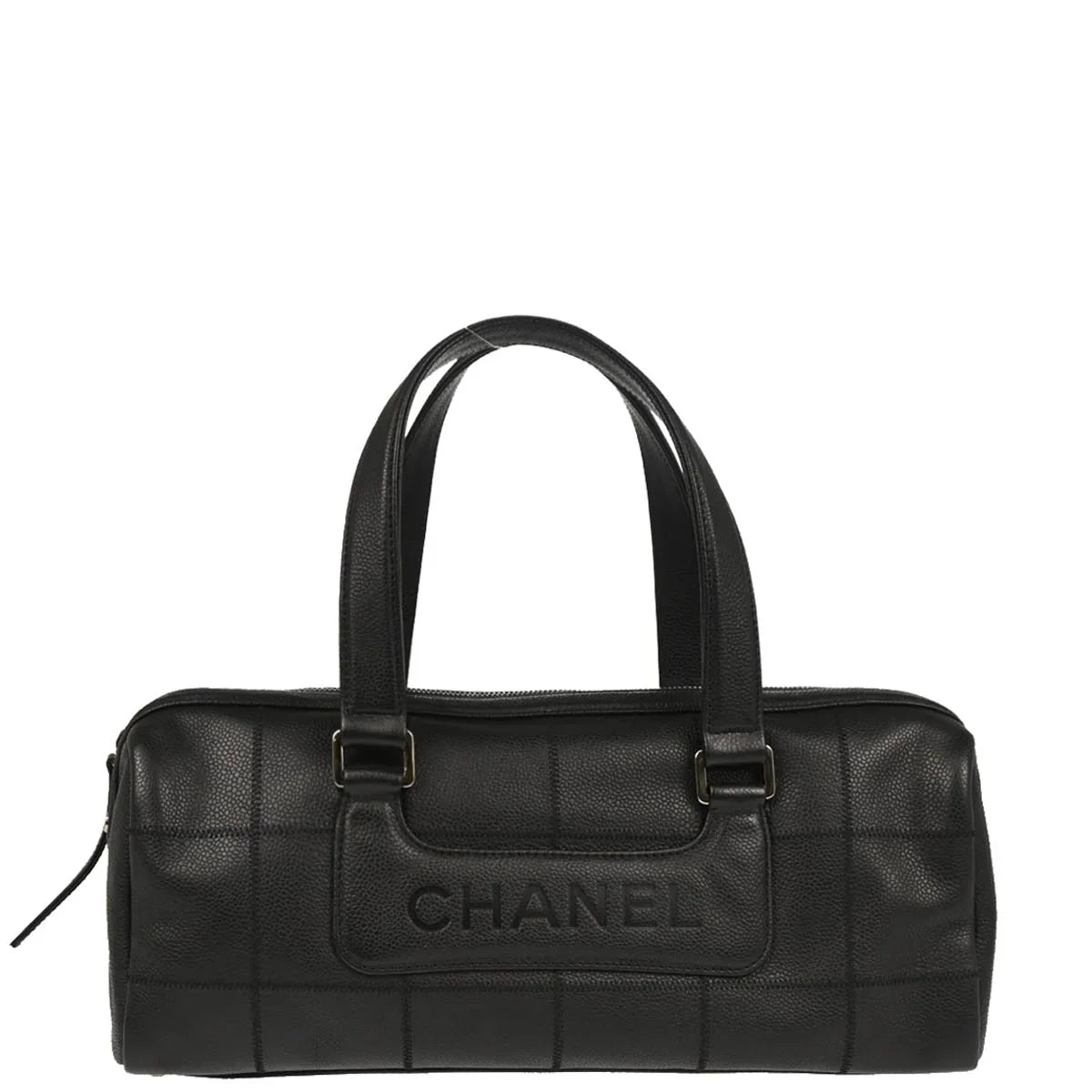 Chanel Black Caviar Choco Bar Handbag