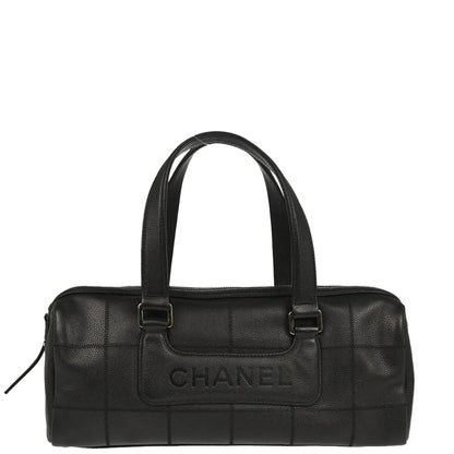 Chanel Black Caviar Choco Bar Handbag
