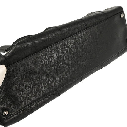 Chanel Black Caviar Choco Bar Handbag