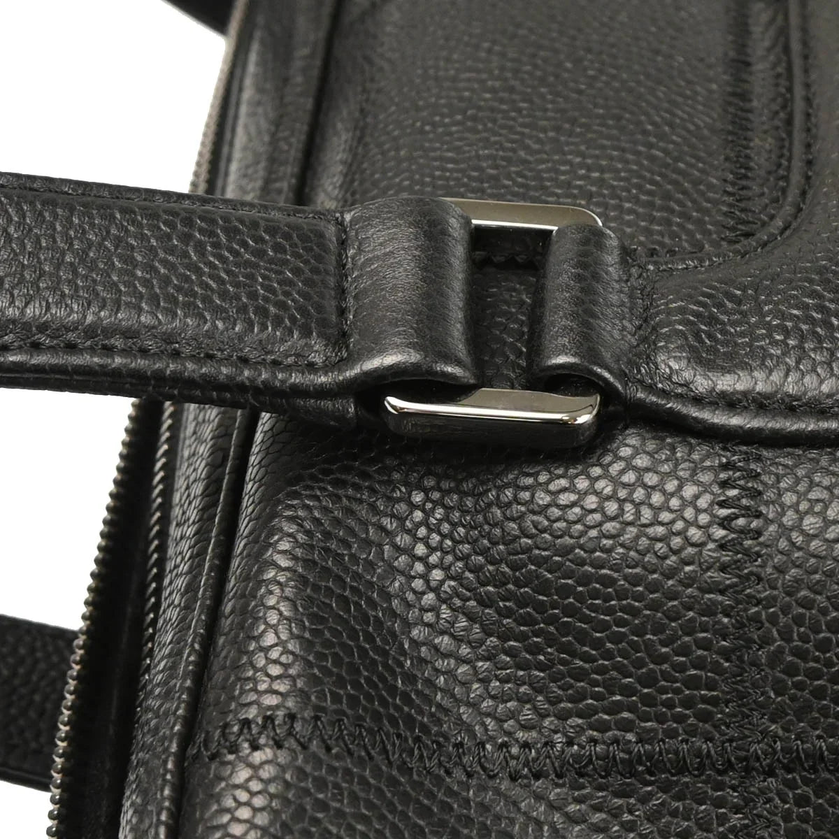 Chanel Black Caviar Choco Bar Handbag