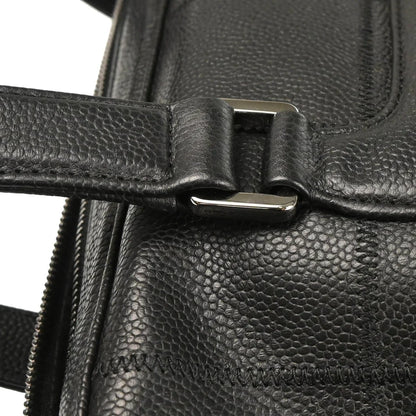 Chanel Black Caviar Choco Bar Handbag