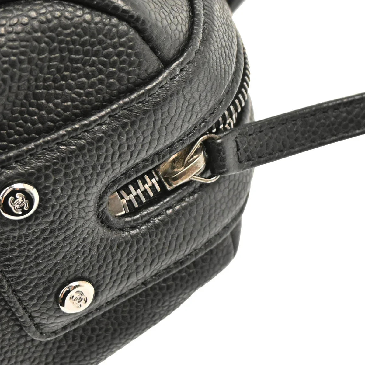 Chanel Black Caviar Choco Bar Handbag