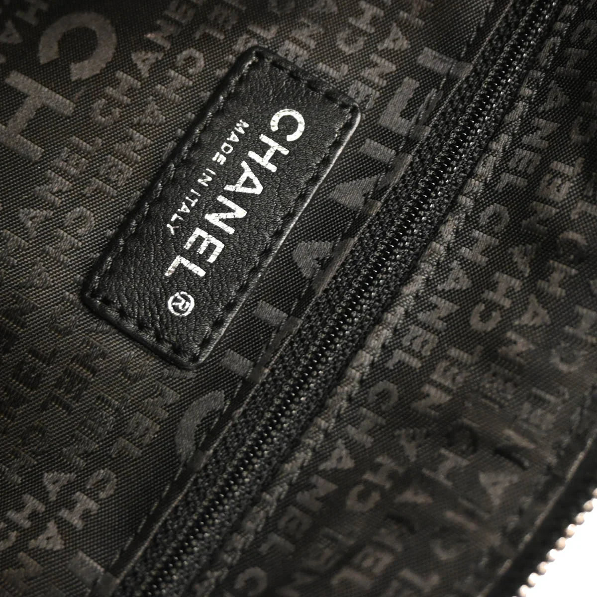 Chanel Black Caviar Choco Bar Handbag