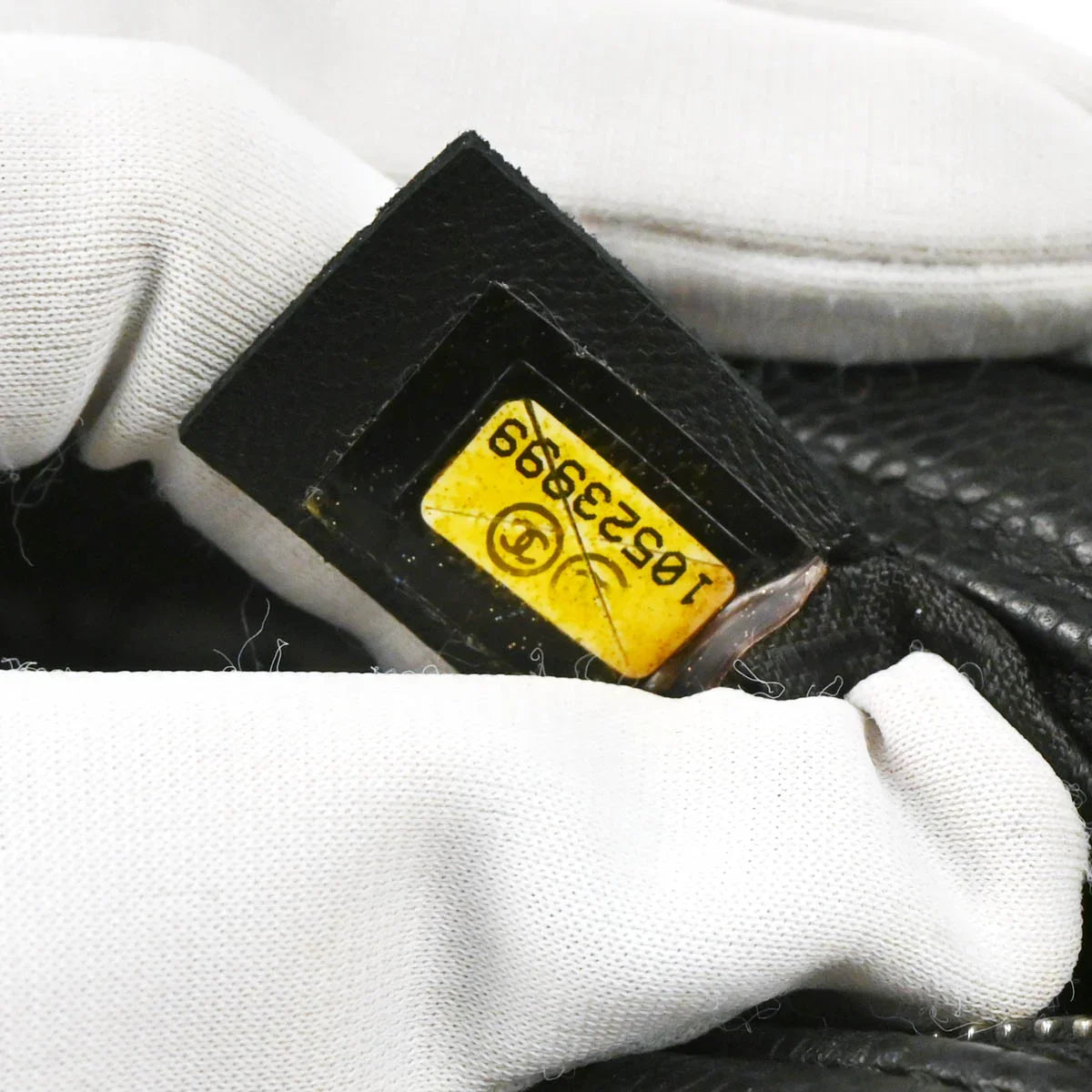Chanel Black Caviar Choco Bar Handbag