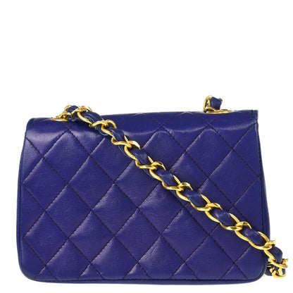 Chanel Purple Lambskin Shoulder Bag