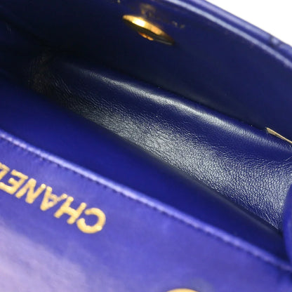 Chanel Purple Lambskin Shoulder Bag
