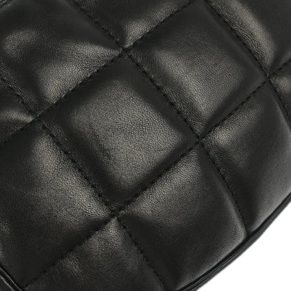 Chanel Black Lambskin Choco Bar Fringe Handbag